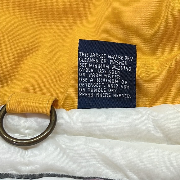 Vintage MIGHTY-MAC jacket w/hood in school bus yellow Sz. 42 unisex T-Bar Zipper - Picture 14 of 16